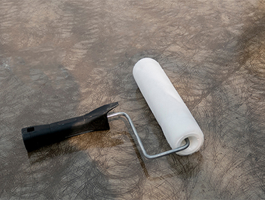 Epoxy floor painting